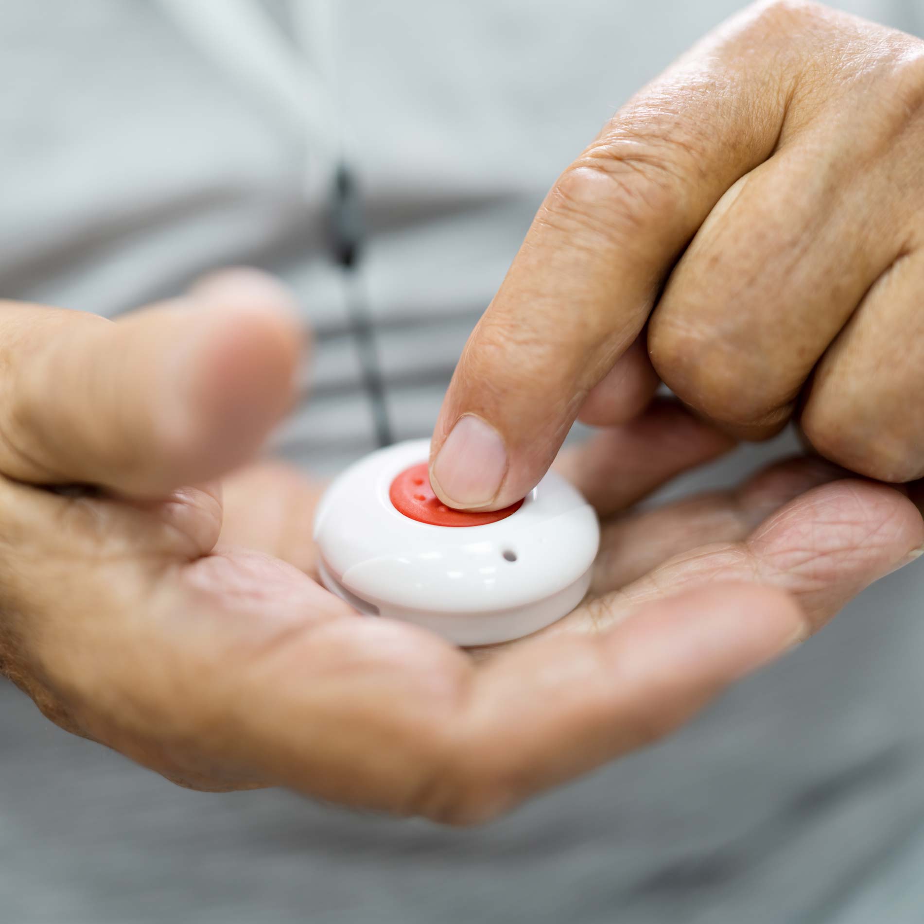 An emergency call button available to Summit Glen residents